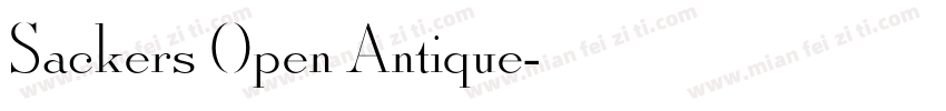 Sackers Open Antique字体转换